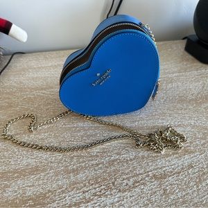 Kate Spade 
love shack mini heart crossbody bag
Color: summer night